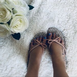 Cute Rose Gold Kate Spade Flip Flops